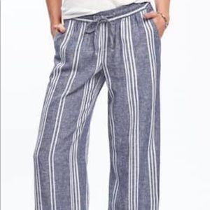Old Navy Linen Wide Leg Pants